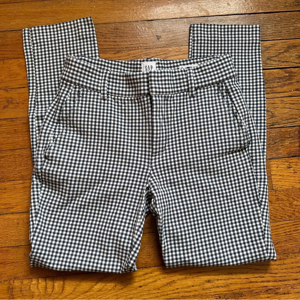 GAP Checkered Signature Skinny Ankle Pant